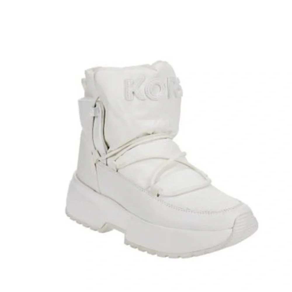 Michael Kors Women’s  White Cassia Platform Sneaker Boot